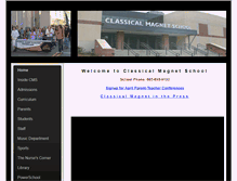 Tablet Screenshot of classicalmagnet.org
